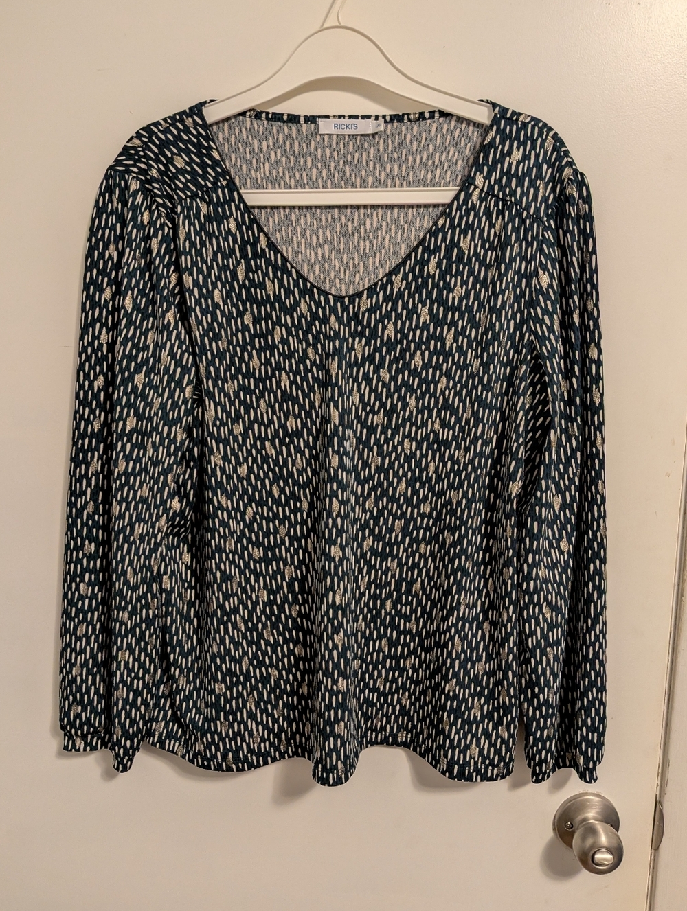 EUC Green & Gold Long Sleeve Tee - Large